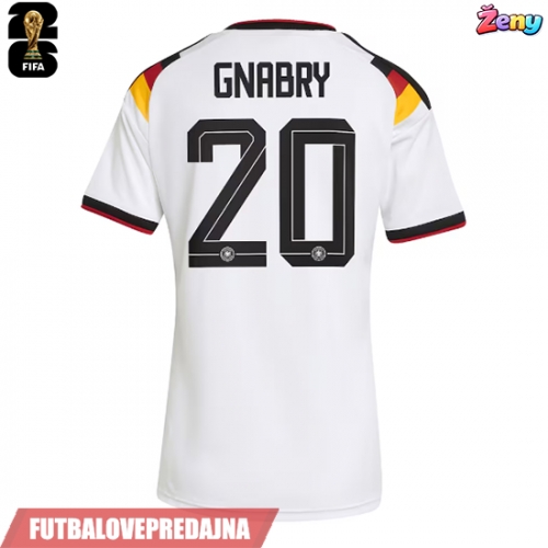 Lacne Ženy Futbalové dres Nemecko Serge Gnabry #20 MS 2026 Krátky Rukáv - Domáci